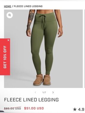 Born Primitive Sage Green Active Leggings